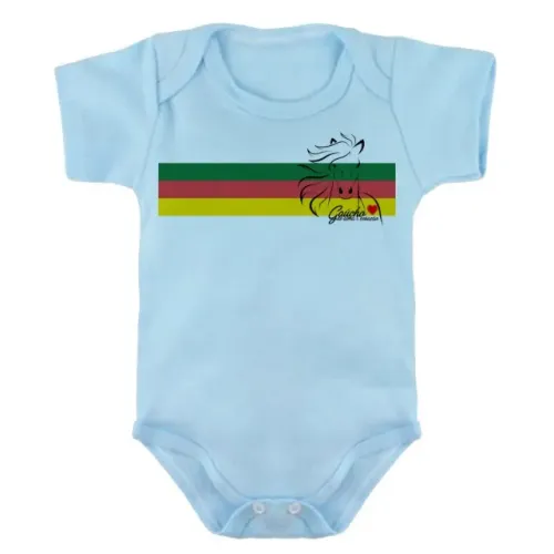 Body de bebê roupa de criança gaúcho Rio grande do Sul RS Patriota azul