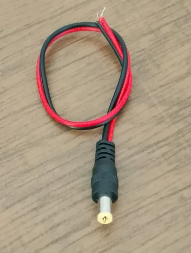 Cabo de Alimentação 5.5 X 2.1mm Power Jack Plug Cctv Camera - Armarinho Ditudo