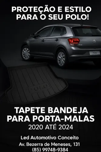 Tapete Bandeja do Porta Mala para o Polo