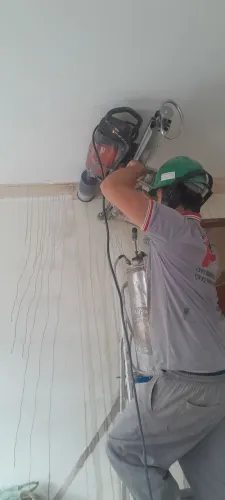 Furo em lage/viga/alvenaria 