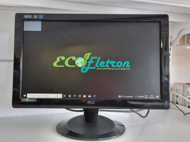 Monitor Aoc 19 Polegadas com Detalhe Por Apenas 99,00. Nada que Interfere no seu Funcionam