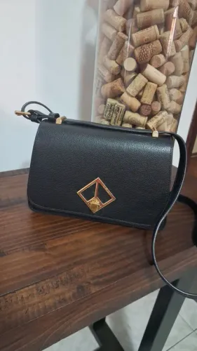 Bolsa Luiza Barcelos Couro black 