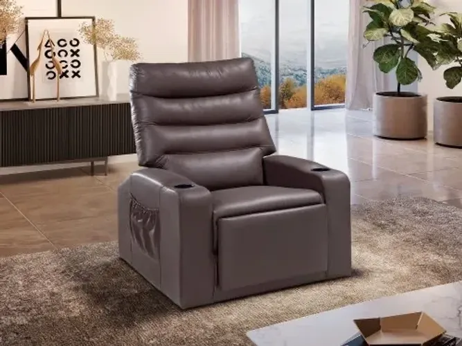 Poltrona do Papai Confort Reclinável - Courino l76