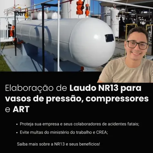 Laudo NR13 para vasos de pressão e compressores