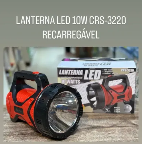 LANDERNA LED RECARREGÁVEL