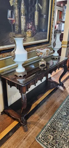 Moveis antigos, aparador antigo neogótico de jacarandá, antiguidades