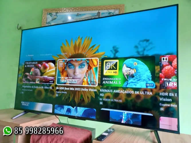 SMART TV TCL 55 polegadas 4k completa e nova