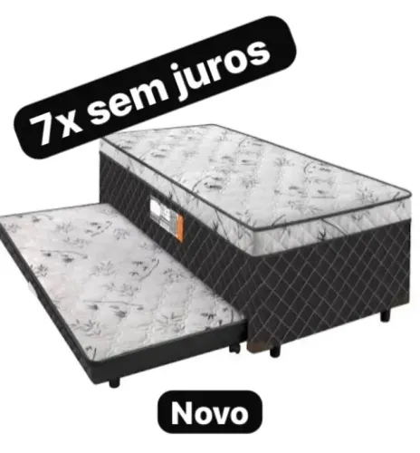 Cama box com auxiliar brinde