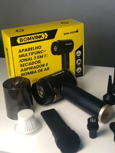 Aparelho multifuncional 3 em 1 secador / aspirador / bomba de ar