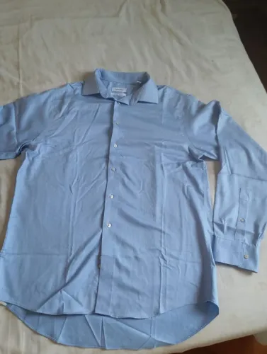 Camisa Social Masculina Calvin Klein Azul Bebê - Original e Elegante! ?