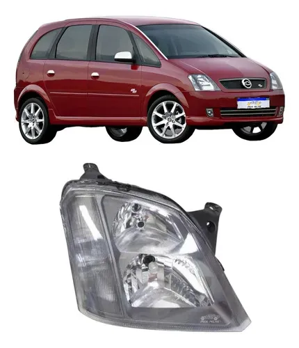 Farol Meriva Ss 2003 2004 2005 2006 A 2012 Mascara Cinza Ld Direito/passageiro