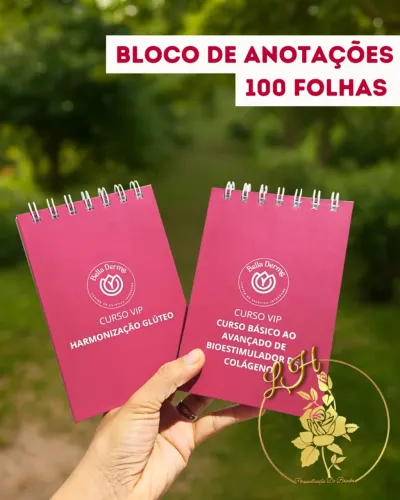 10 Blocos de Anotações Personalizado com logo 