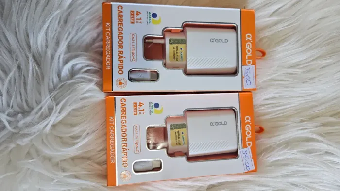 Kit Carregador Rápido ?'GOLD 4.1A Tipo-C