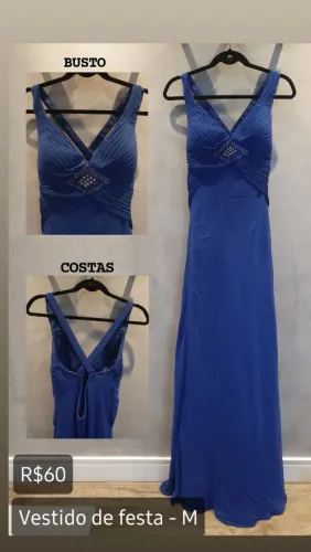 Vestido Festa Azul - M