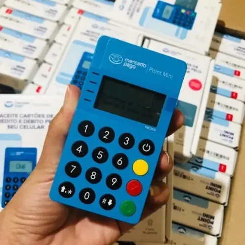 Máquina cartão bluetooth ME30s botao redondo aproximação