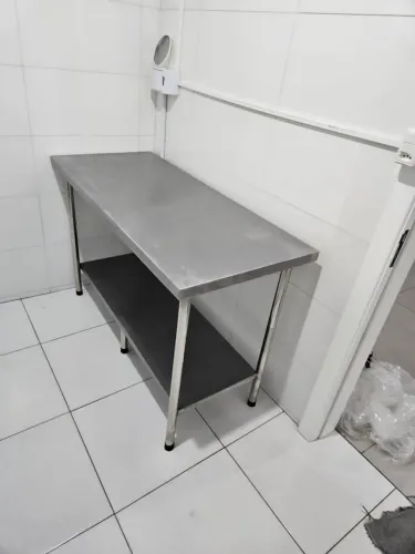 Mesas inox pronta entrega sob medida - Marcos