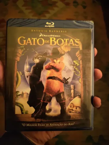 Gato de Botas - Blu-Ray (lacrado)