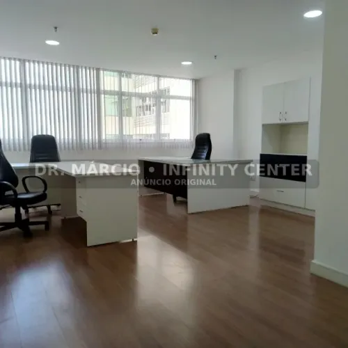 Sala comercial mobiliada 52,96 m² com vaga - Praia da Costa