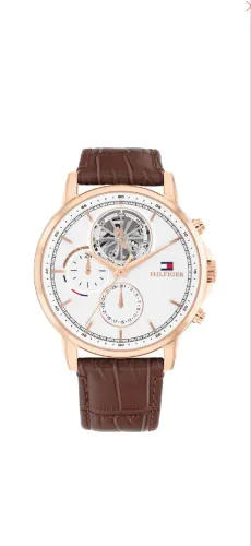 Relógio Tommy Hilfiger Masculino Couro Marrom