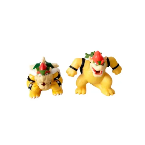 Kit 2 Bonecos Bowser Super Mario World Mcdonald's