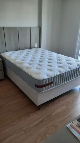 Colchão Carolina Charlote Plush 1,38 X 1,88 + + Base Sommer ADF 1,38 X 1,88