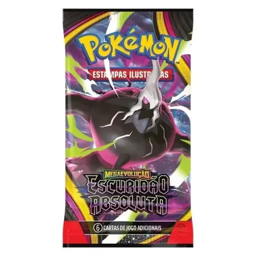Booster unitario lacrado de pokemon mega evoluçao escuridão absoluta