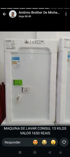 MAQUINA DE LAVAR CONSUL 13 KILOS- LACRADA COM NOTA E GARANTIA PELO FABRICANTE