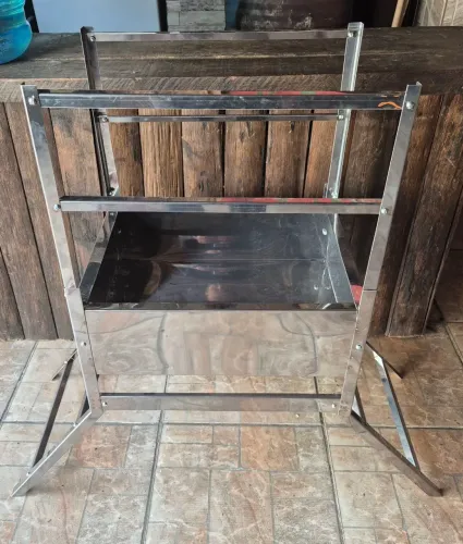 NOVIDADE, CHURRASQUEIRA DOBRÁVEL DE INOX. 