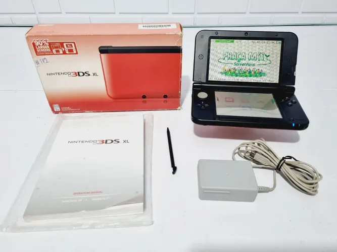 J112- 3DS XL NINTENDO VERMELHO DESBLOQUEADO