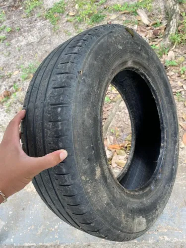 2 PNEUS DUNLOP SP TOURING 175/13 EM BOM ESTADO