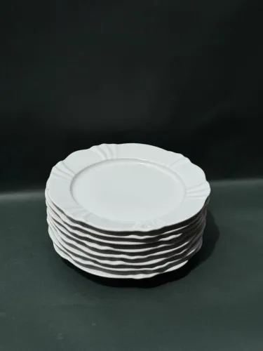 Conjunto de 7 Pratos Sobremesa 23 Cm Soleil White