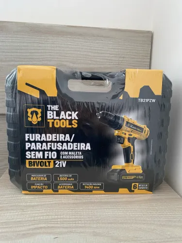 ? SUPER KIT COMPLETO: Parafusadeira + Furadeira com Impacto The Black Tools TB21PX! ?