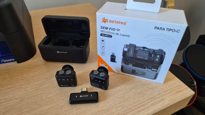 Microfone de Lapela Peining PEI-MKF12 - Tipo C (Android)