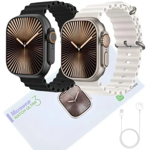Smartwatch Ultra U3W Série 10 49mm | 1GB | Responde WhatsApp | IA