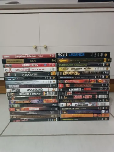 Coleção Lote DVDs Diversos 43 Filmes Originais