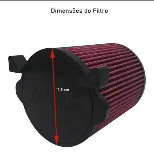 Filtro de Ar Esportivo Rs para Vw Jetta 2.0 8v lavável