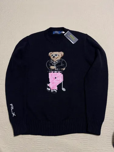 Suéter Polo Bear RLX Golf Preto Ralph Lauren