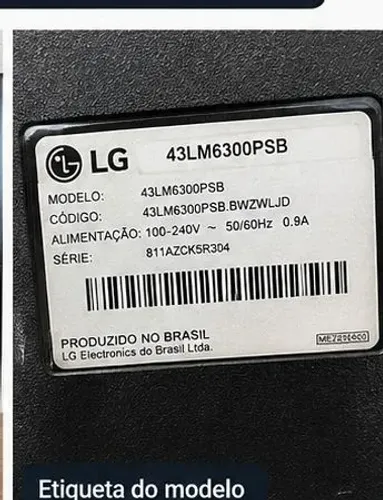 TV LG 43LM6300PSB 43" ? COM DEFEITO