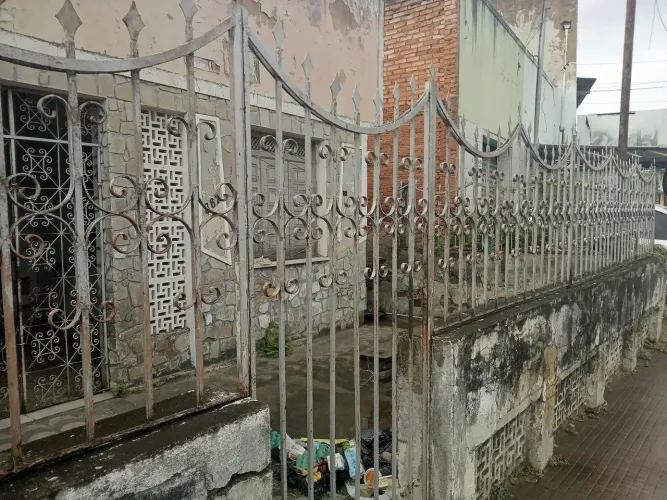 Grades e portão de ferro