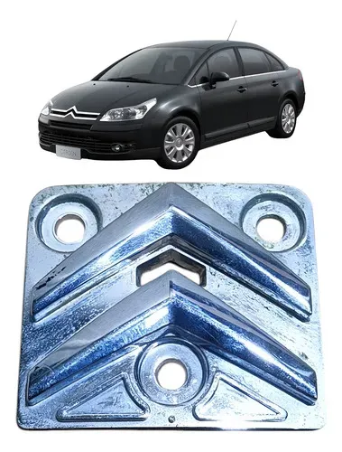 Emblema Do Volante Citroen C4 Pallas 2007 Manual (usado) Cromado