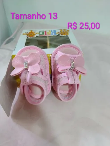 Sandália bebê menina. Tamanho 13