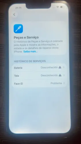 iPhone 13 Pro sem Face ID 128 gb