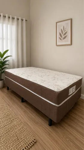 Cama box conjugada Solteiro Uma Flex