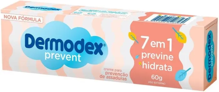 Dermodex® Prevent creme para prevenção de assaduras (60 gramas) 7 em 1 (previne & hidrata)
