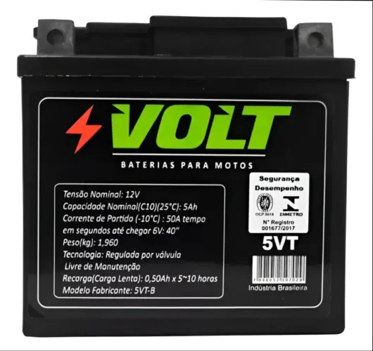 Bateria Para MOTO Volt 5VT