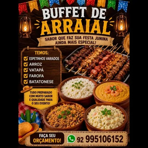 Buffet completo de espetinhos