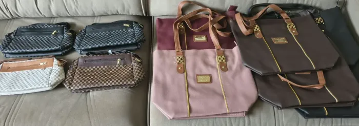 Lote com 10 bolsas femininas novas 