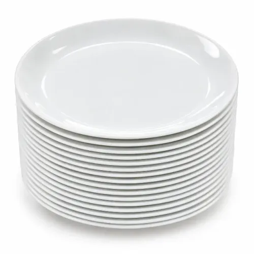 Prato branco - 27cm diâmetro - 44 unidades