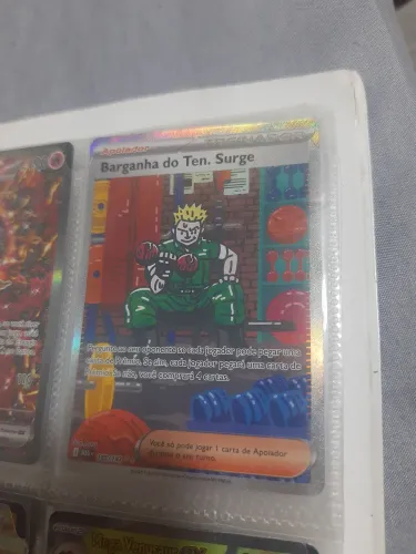 Cartas pokémon Barganha do Ten. surge