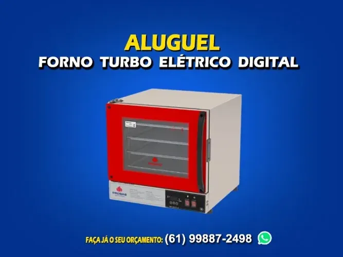 Aluguel forno turbo elétrico 40 litros